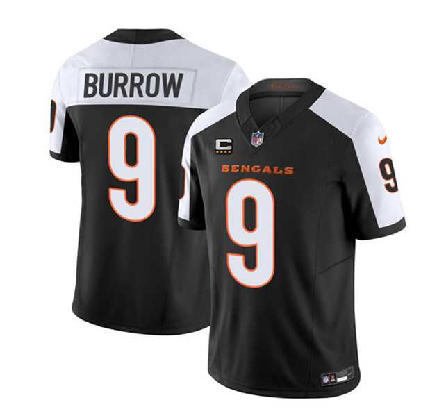 Men & Women & Youth Cincinnati Bengals #9 Joe Burrow 2023 F.U.S.E. Black White With 4-Star C Patch Vapor Untouchable Limited Football Stitched Jersey->chicago bears->NFL Jersey